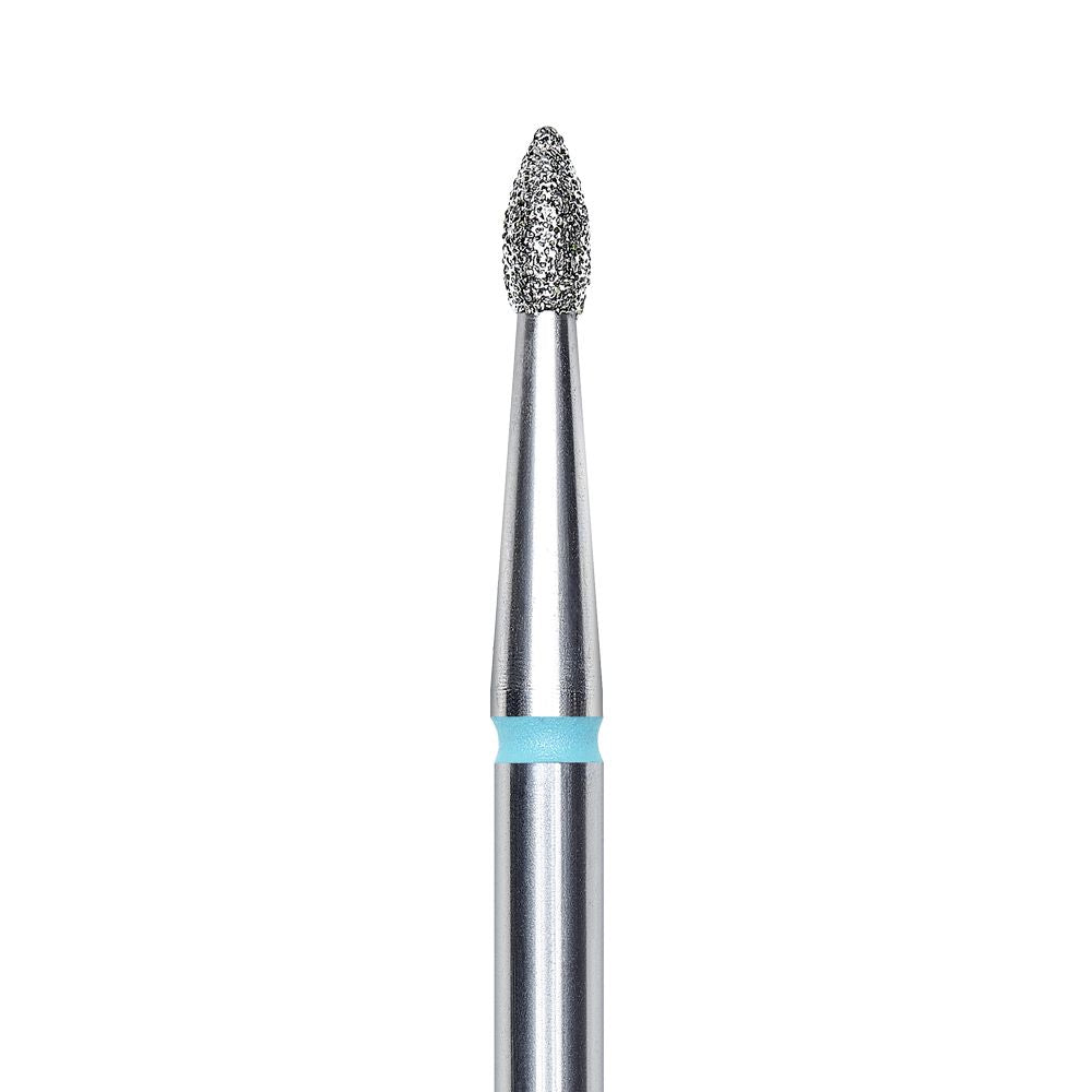Staleks Diamond nail drill bit pointed bud blue EXPERT head diameter 1,8 mm / working part 4 mm