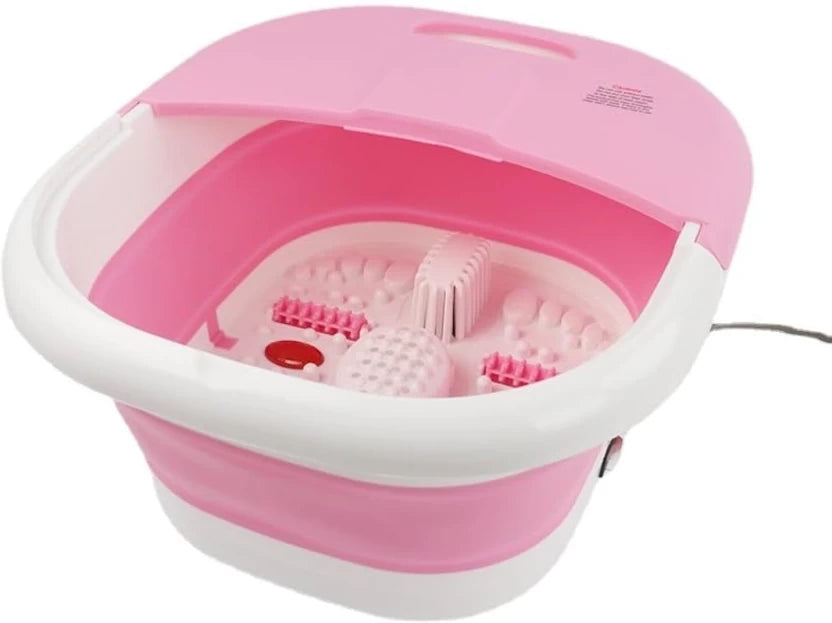 Pink collapsable All in one foot spa bath