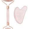 Rose Quartz Roller & Gua Sha Stone Set