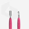 Staleks Manicure pusher Gummy with silicone handle UNIQ 10 TYPE 4.2 (rounded narrow pusher and bent blade)