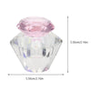 Diamond clear & Pink hexagonal dappen dish