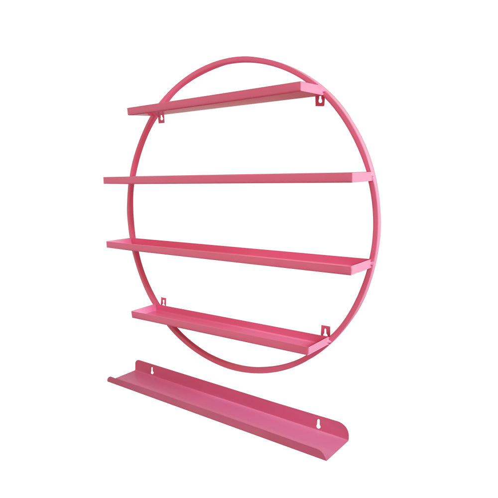 Diva Round Nail polish display Shelf | Pink