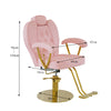 Goddess Stylist & Brow Chair | Pink & Gold