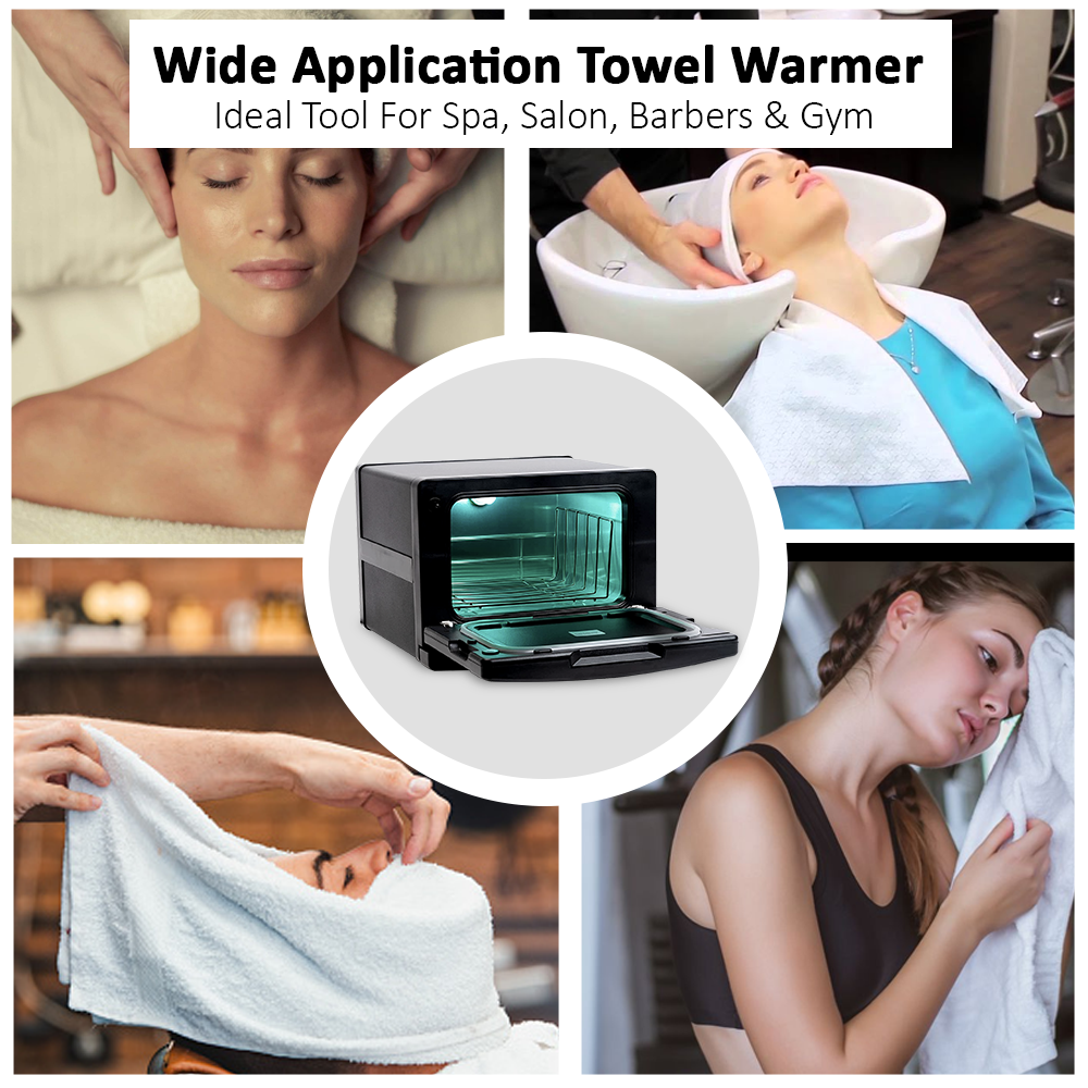Barber Shop Hot Towels At Home Towel Warmer Black – Norris