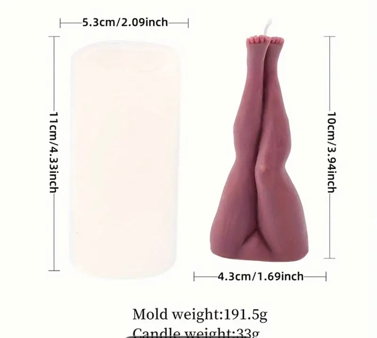 Female Leg mould (only mould) DEMO