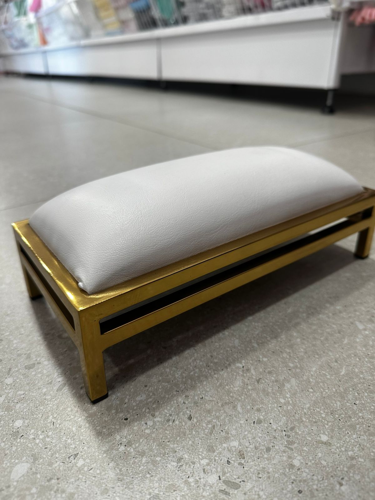 High Quality white & gold arm rest | DEMO