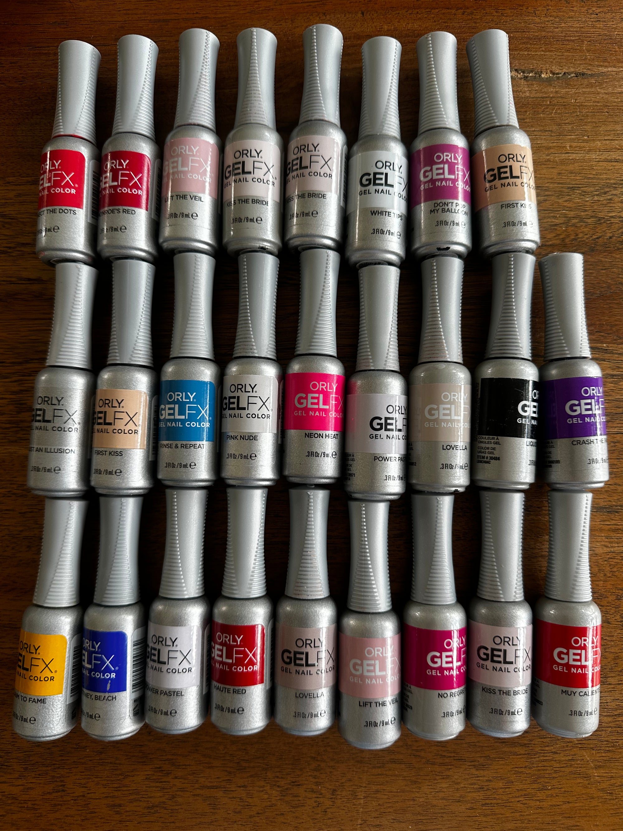 ORLY gelfx batch of 36 gels DEMO