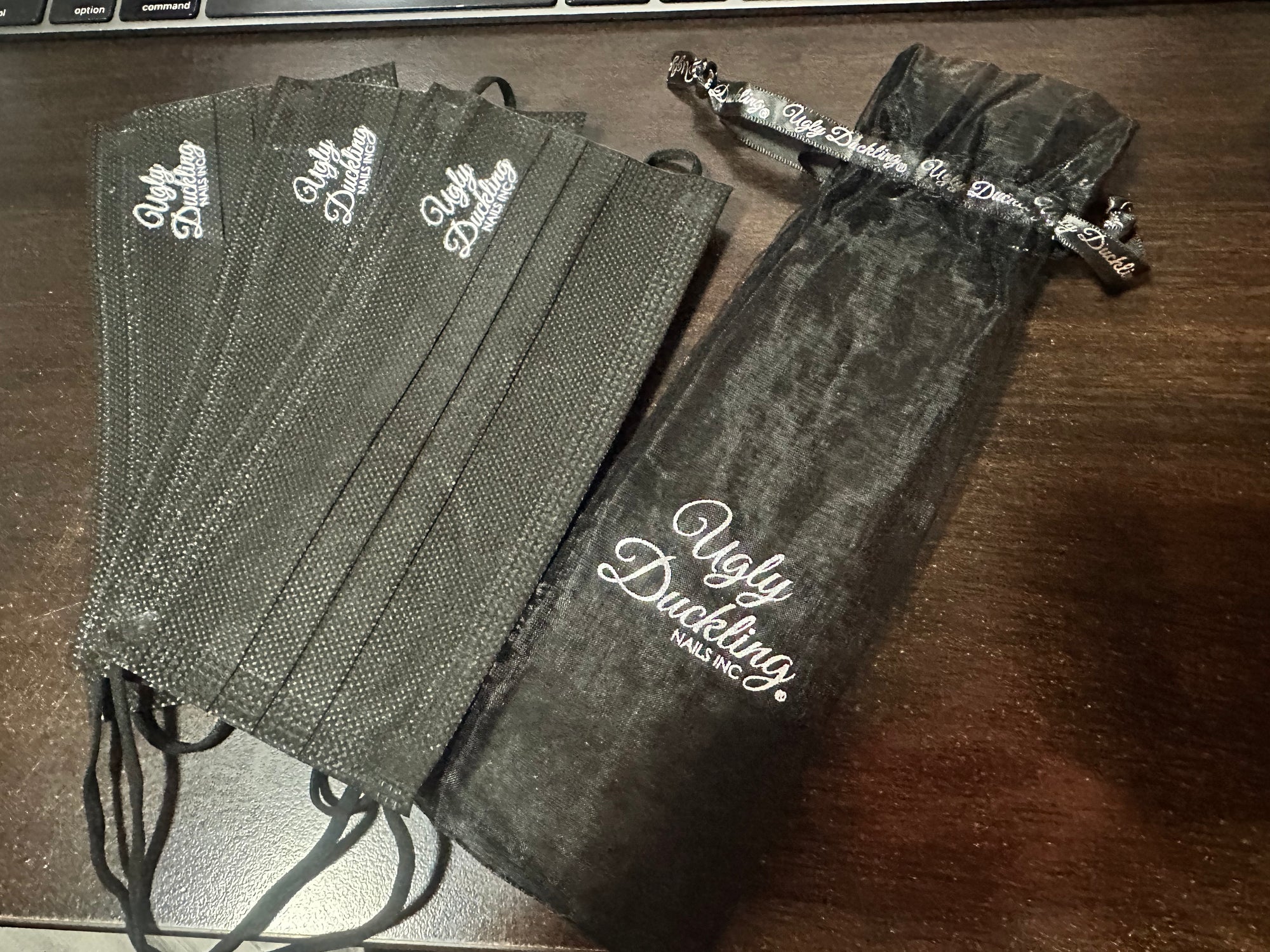 Ugly duckling masks + organza bag