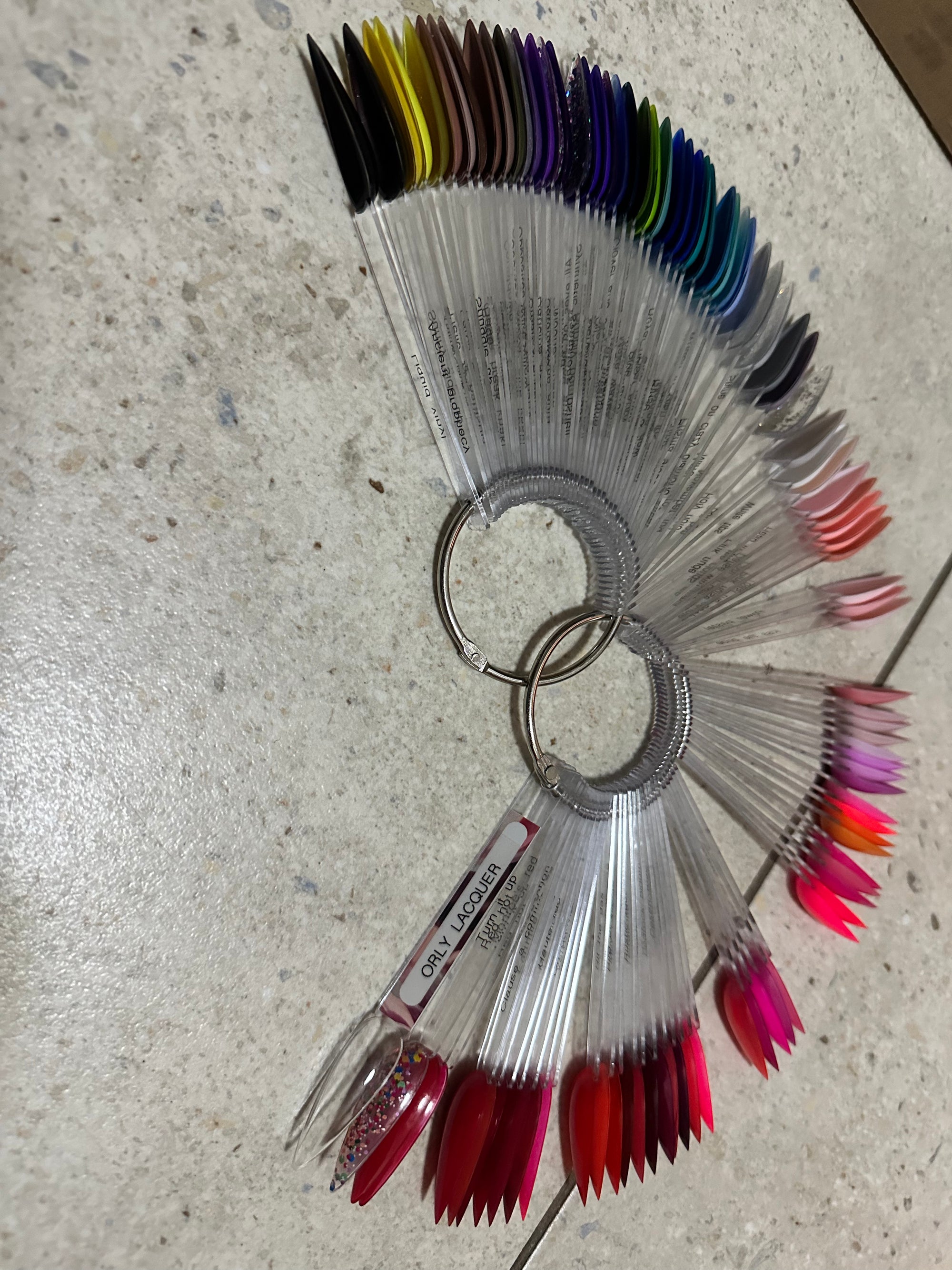 ORLY lacquer large chart - DEMO