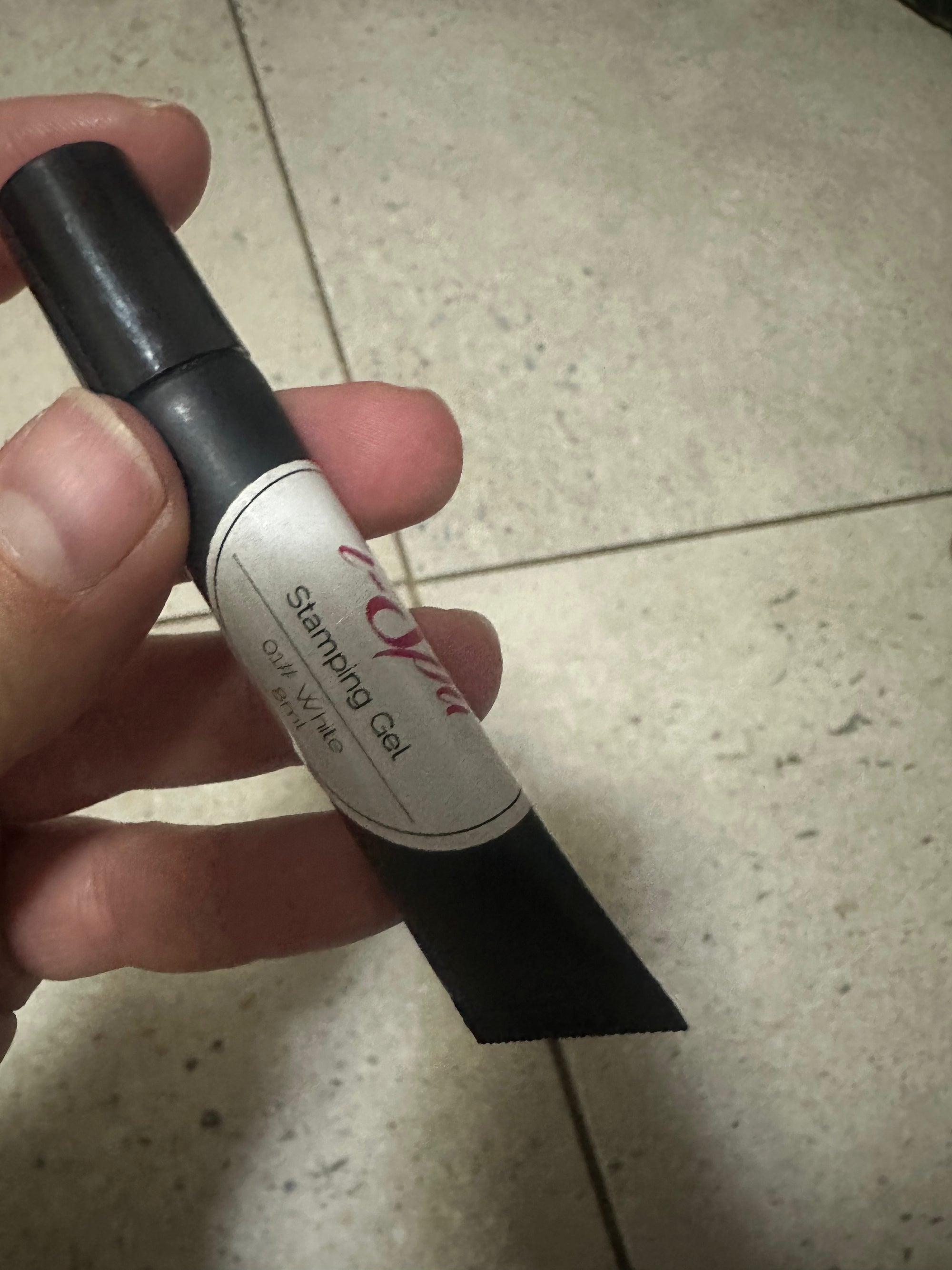 White stamping gel DEMO