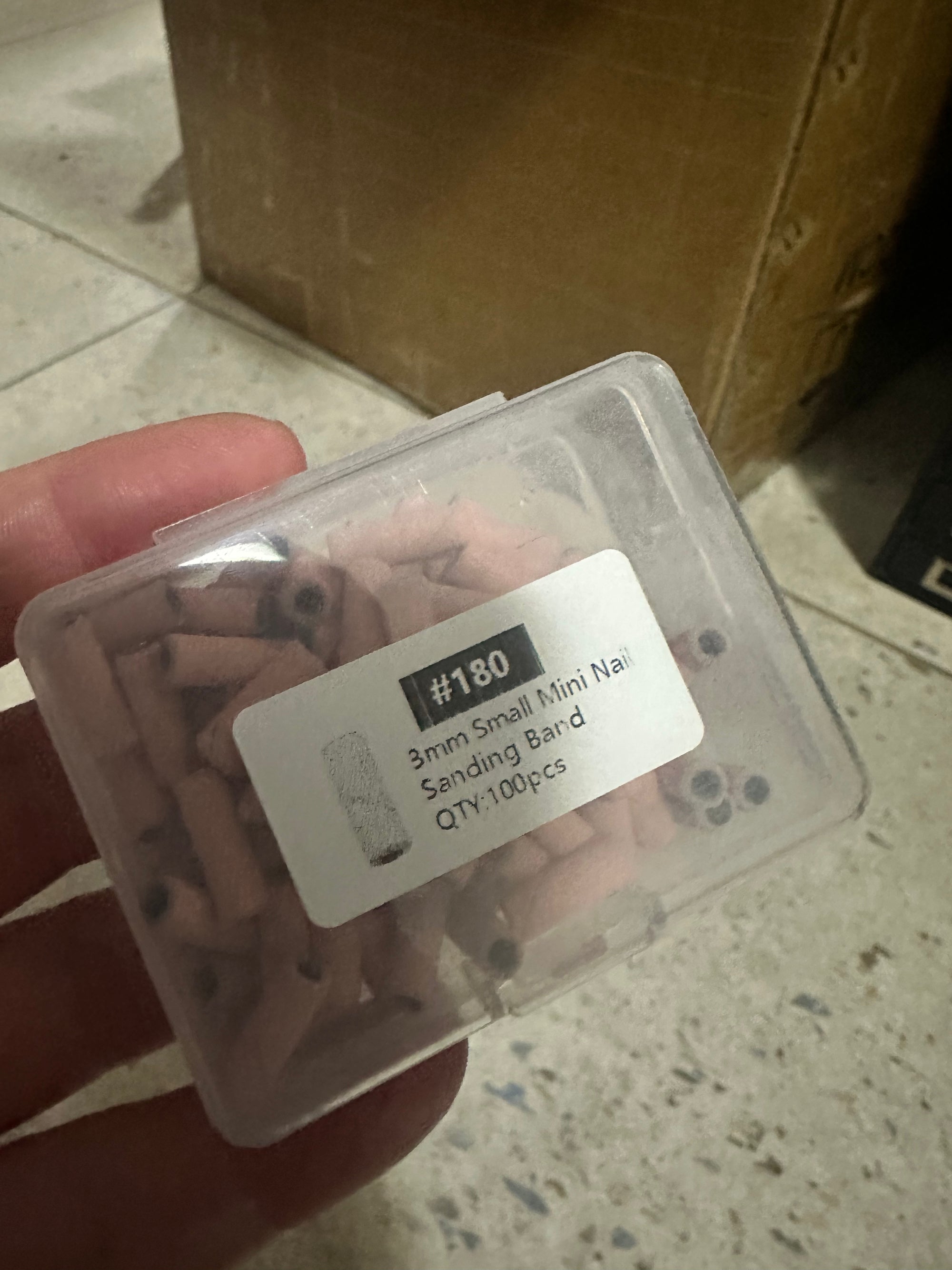 100x #180 thin pink sanding bands DEMO