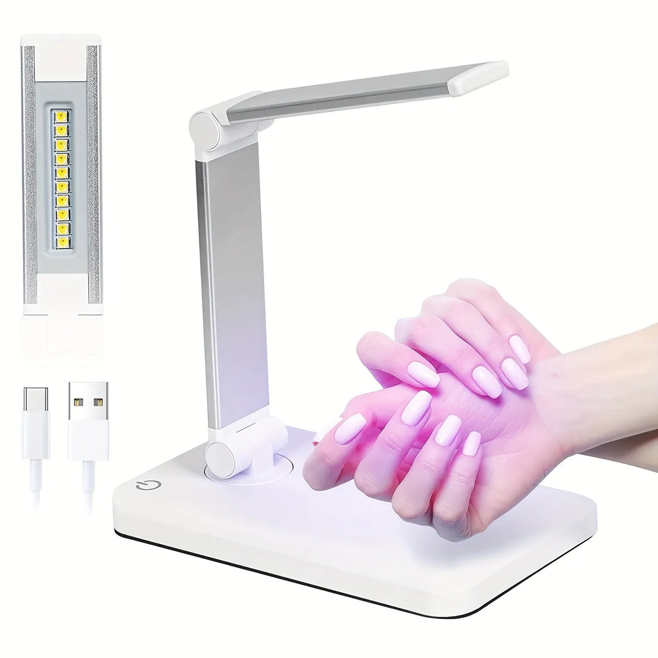 Foldable UV/LED nail lamp