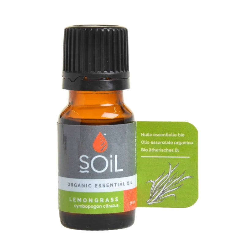 SOiL Organic Lemongrass Essential Oil 10ml