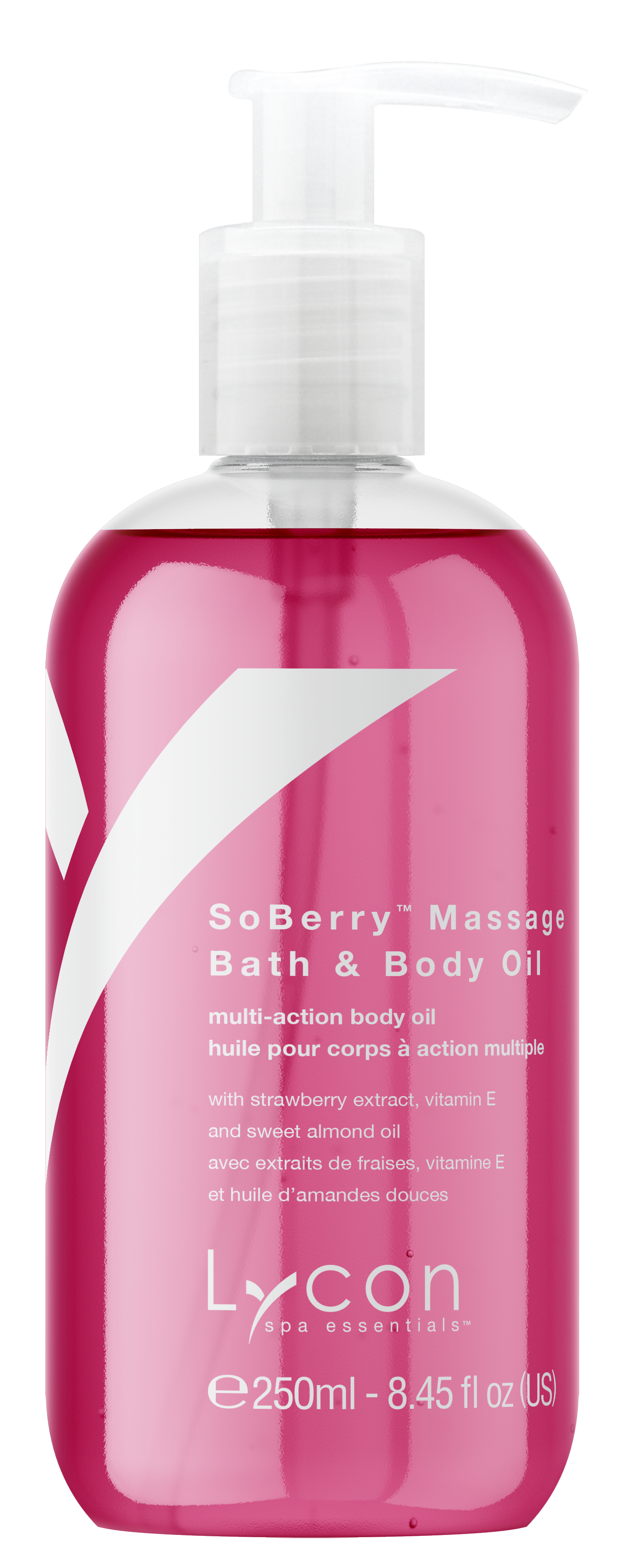 Lycon SoBerry Massage, Bath & Body Oil 250ml