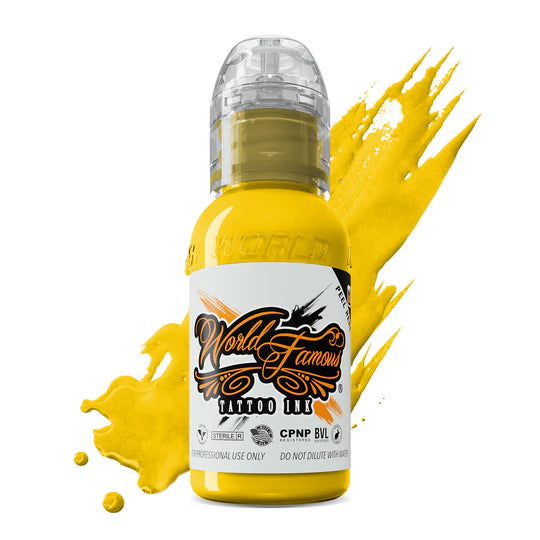 World Famous Tattoo Ink | Canary Yellow 30ml