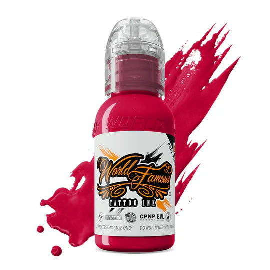 World Famous Tattoo Ink | Rose Red 30ml