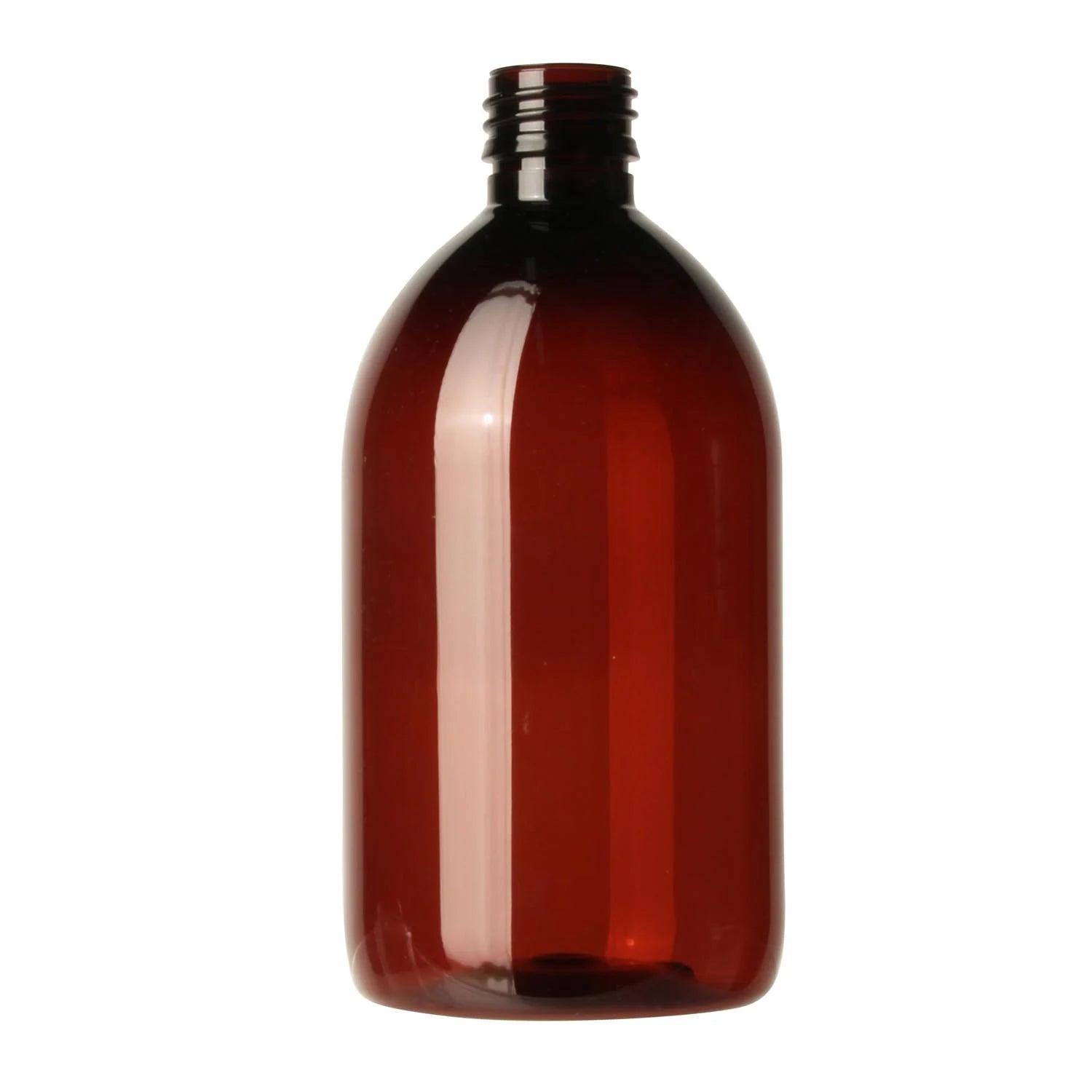 Amber Bottle Round PET
