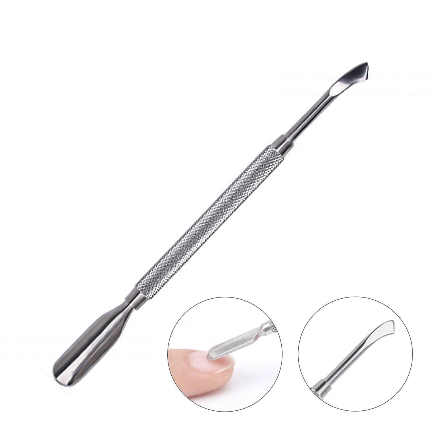 Steel cuticle pusher - Long