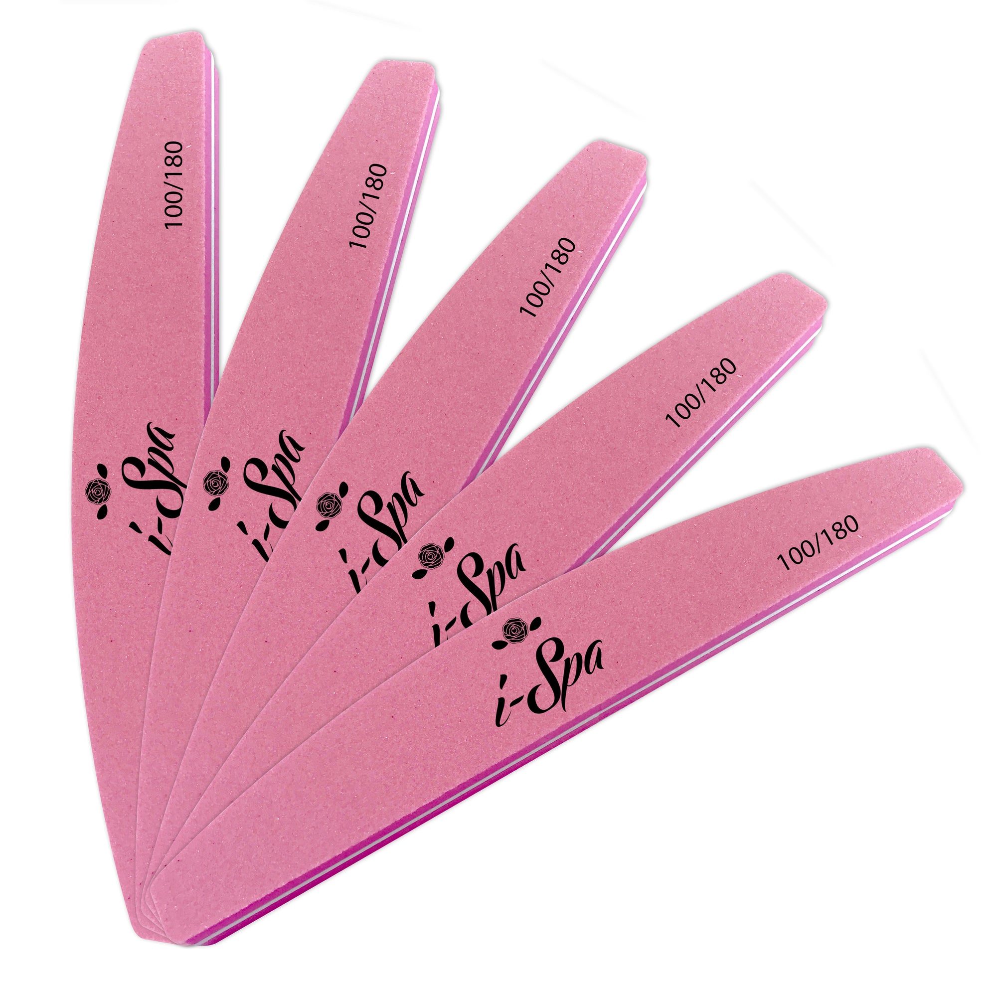 i-Spa Pink Sanding sponge buffer |100/180