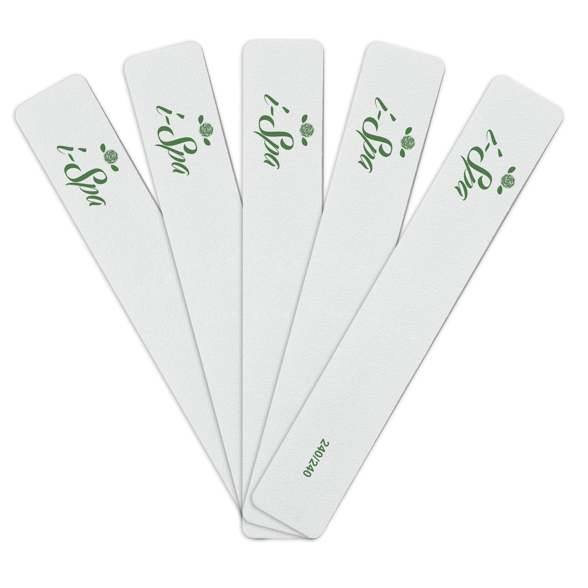 i-Spa White Square Nail File | 240/240