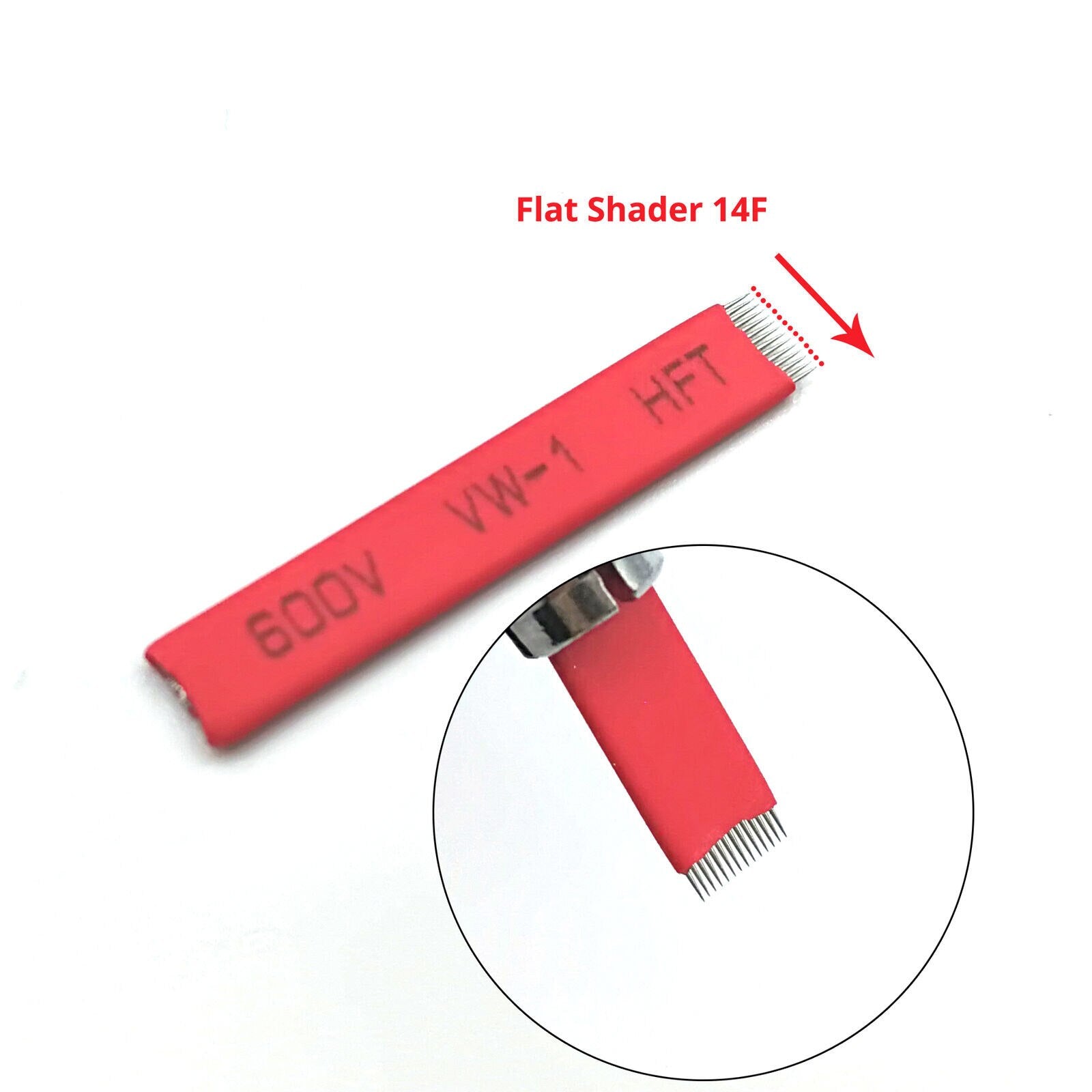 14F Flat shading needle (red)
