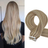 Tape in Hair Extensions | #18/613 Highlights | 20inch