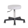 Round therapist gaslift stool - Colours: Black/ White
