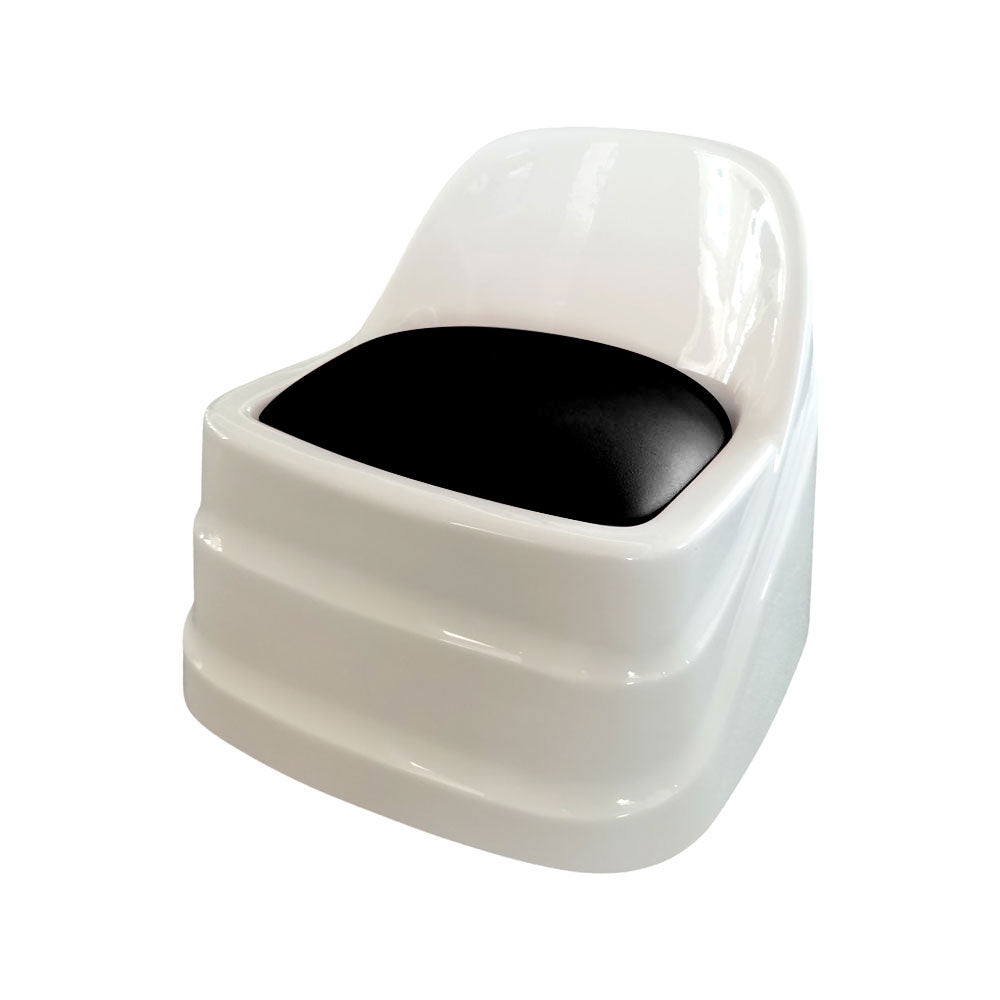 Pedi Therapist Stool | Black & White