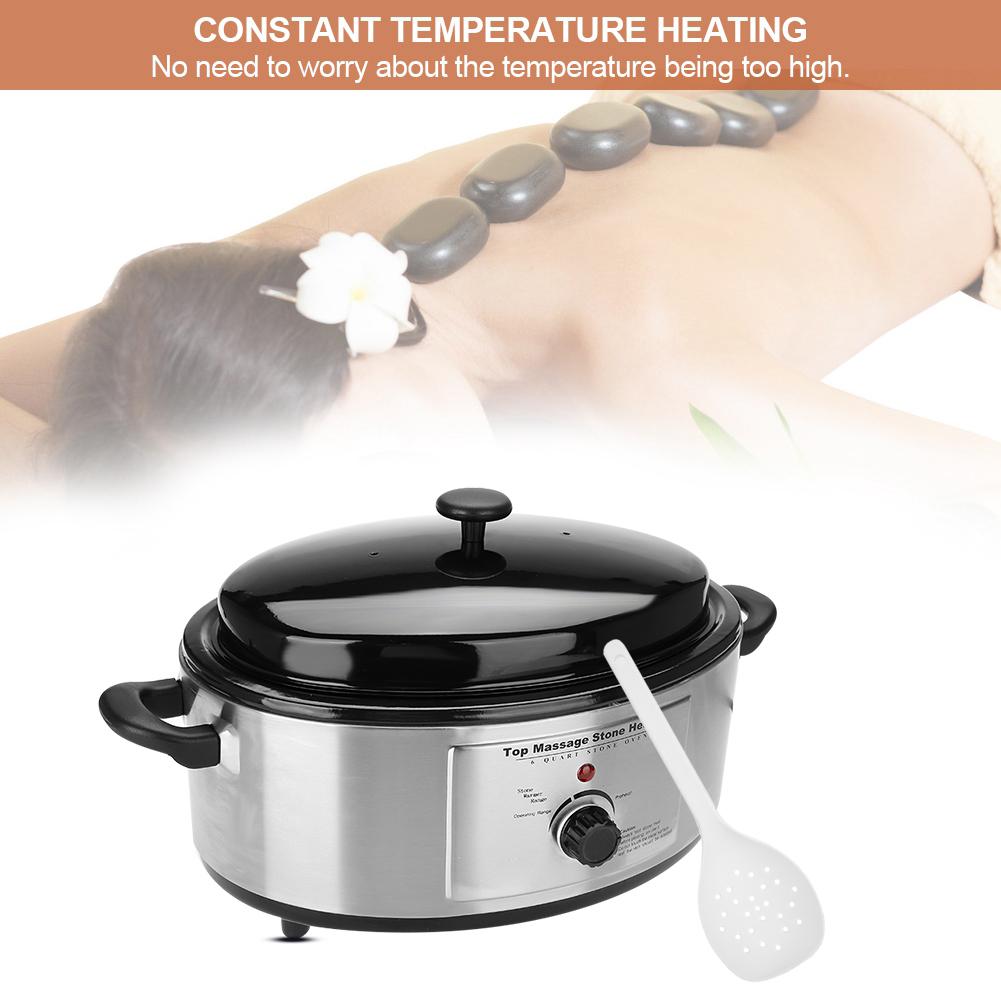 Professional Hot stone heater | Black & Silver design – i-Spa