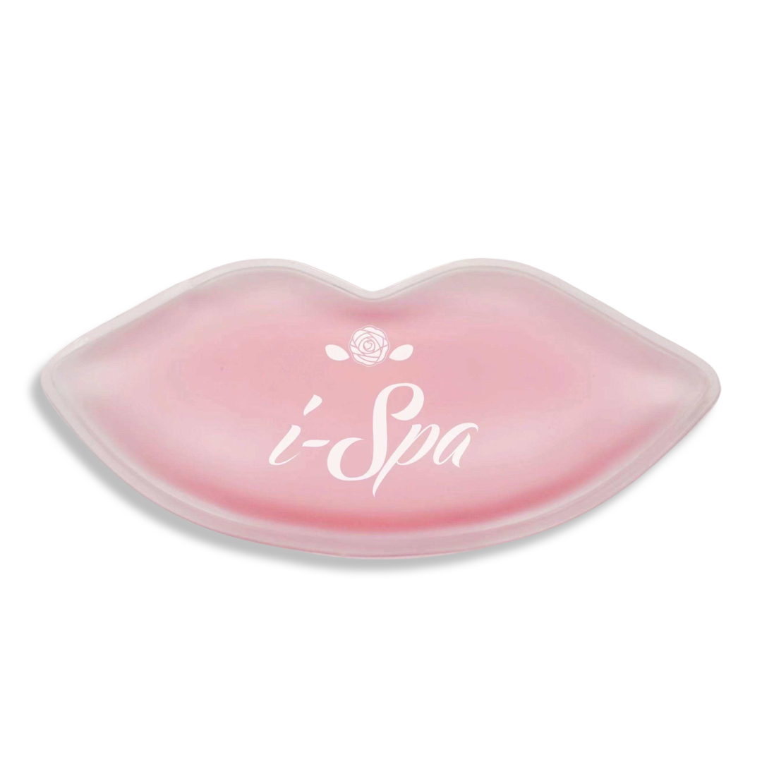 Pink ice pack for lips