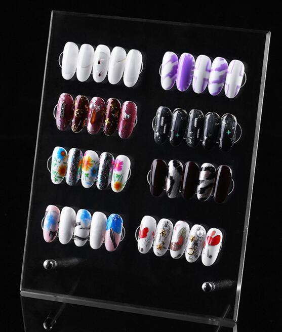 Nail art display stand - Clear Perspex