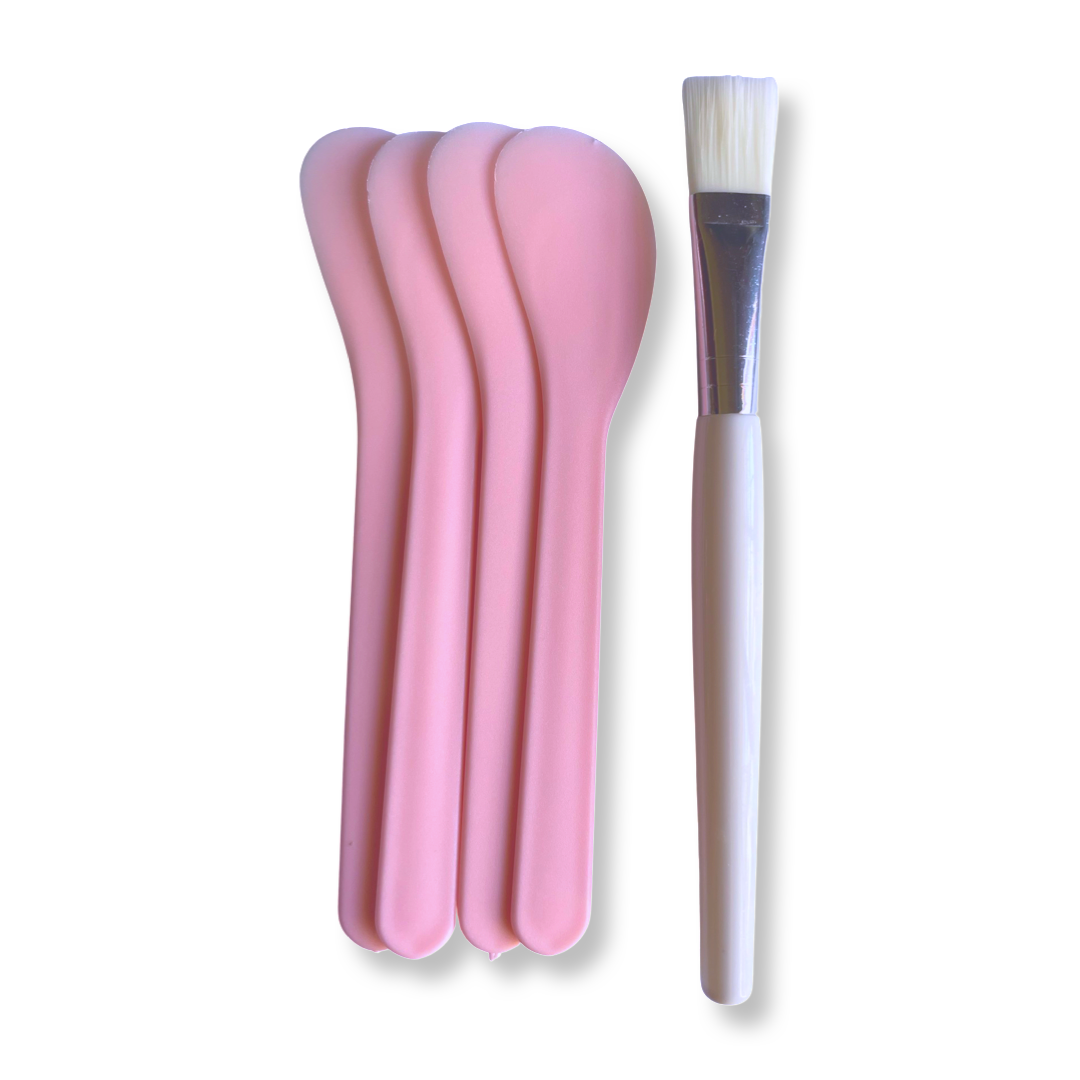 Mask Brush & Spatula Set  | Pink
