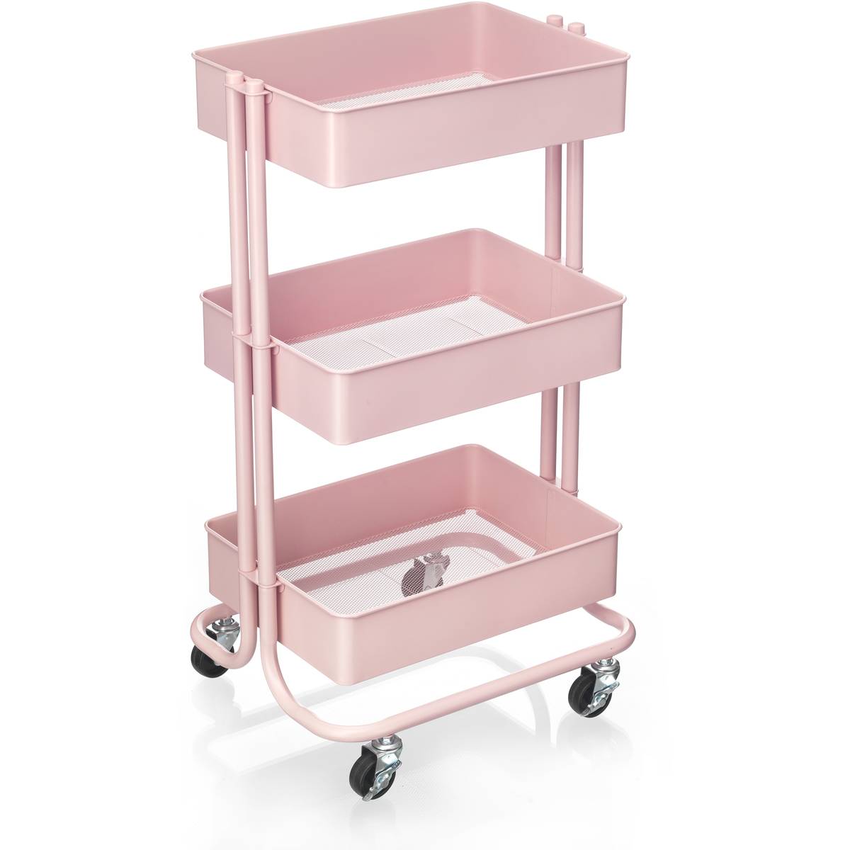 Trolley | 3 Tier metal - Pink