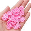 Pink flower glue trays 100pc