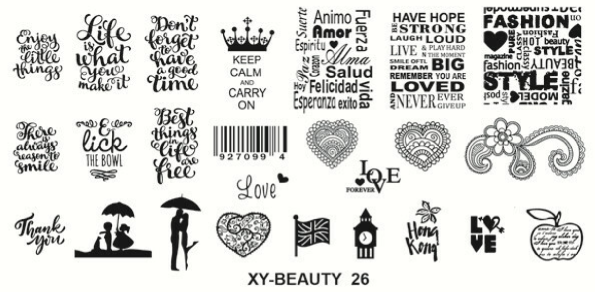 Stamping plates (XY-BEAUTY)