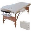 Portable Deluxe Massage Bed - Black / White
