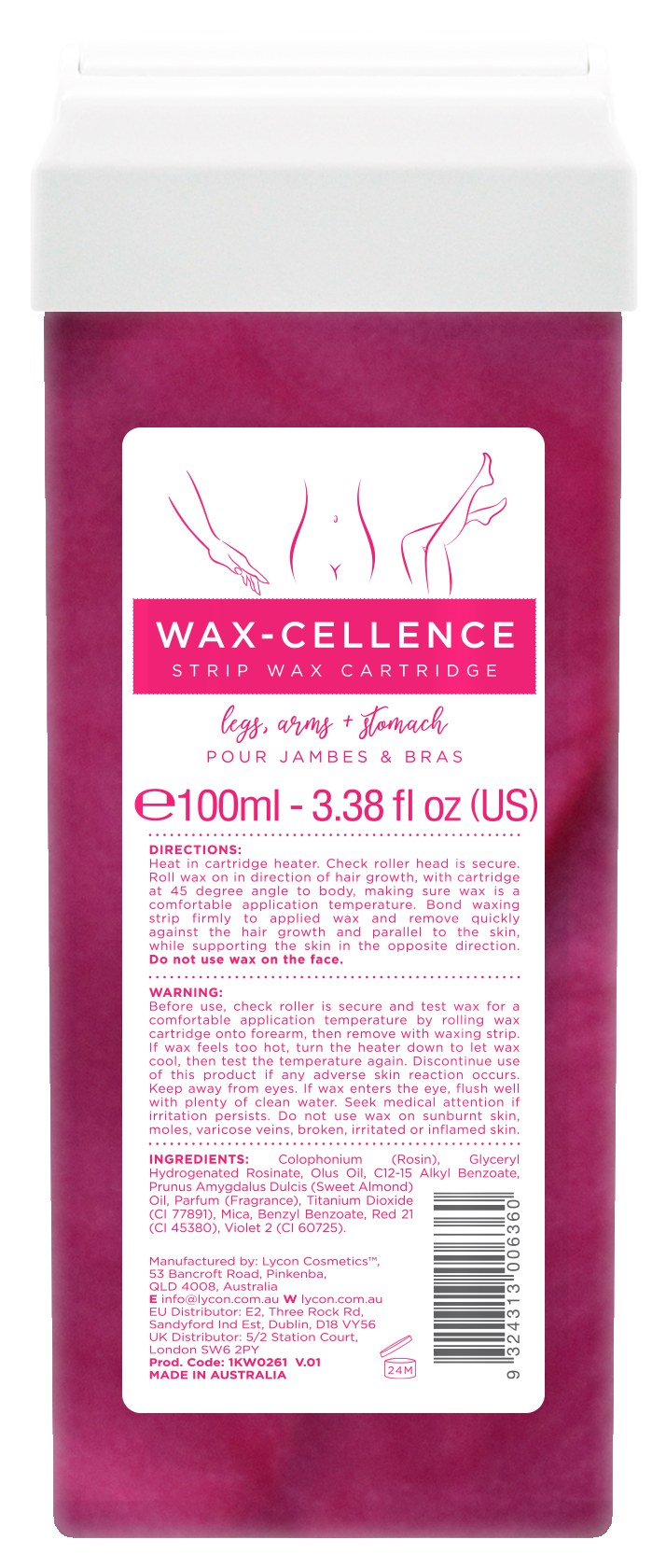 Waxcellence strip wax cartridge iSpa