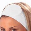 White microfiber headband