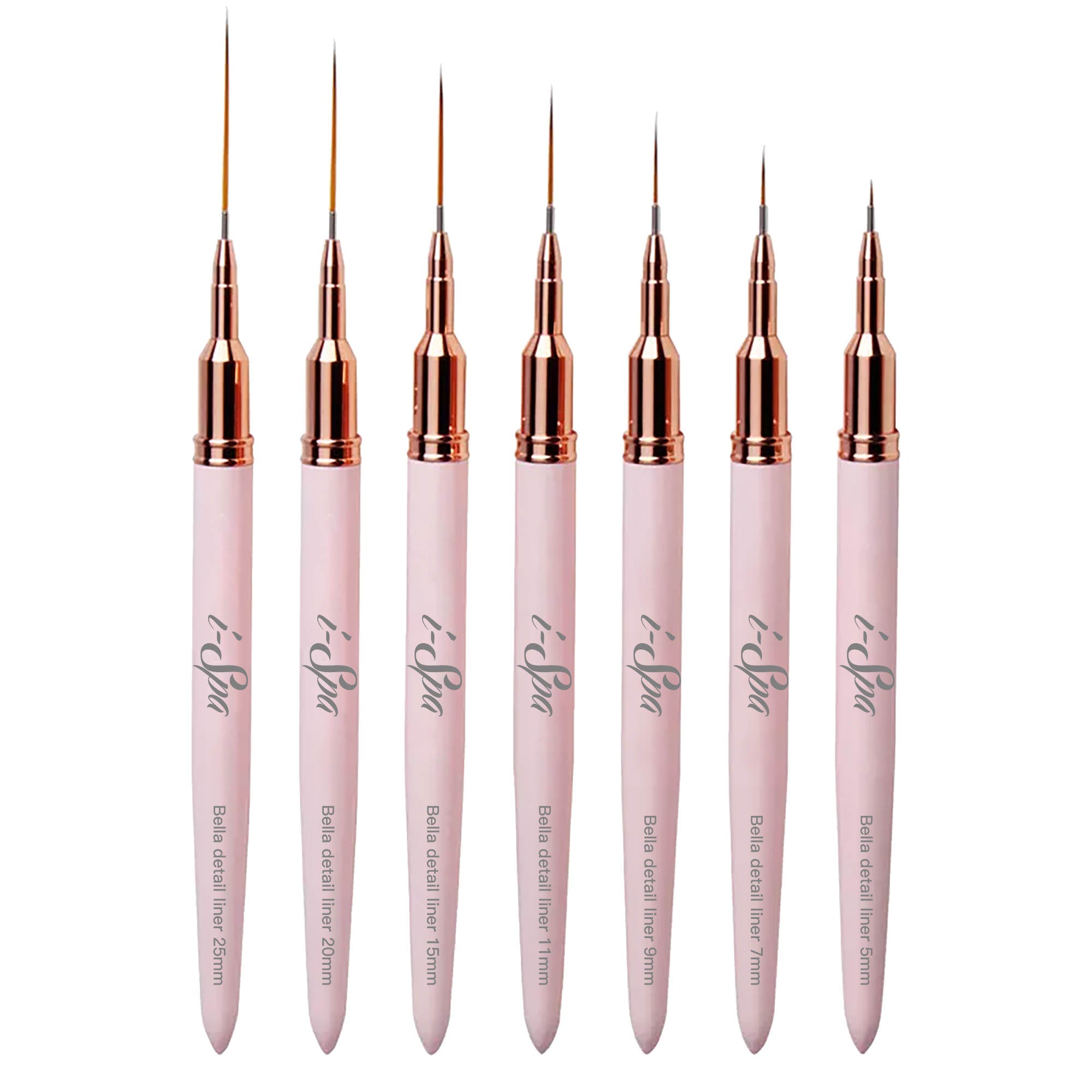 Bella Detail Liner Brushes Various size options iSpa