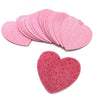 Cellulose Pink Heart Compressed Sponge