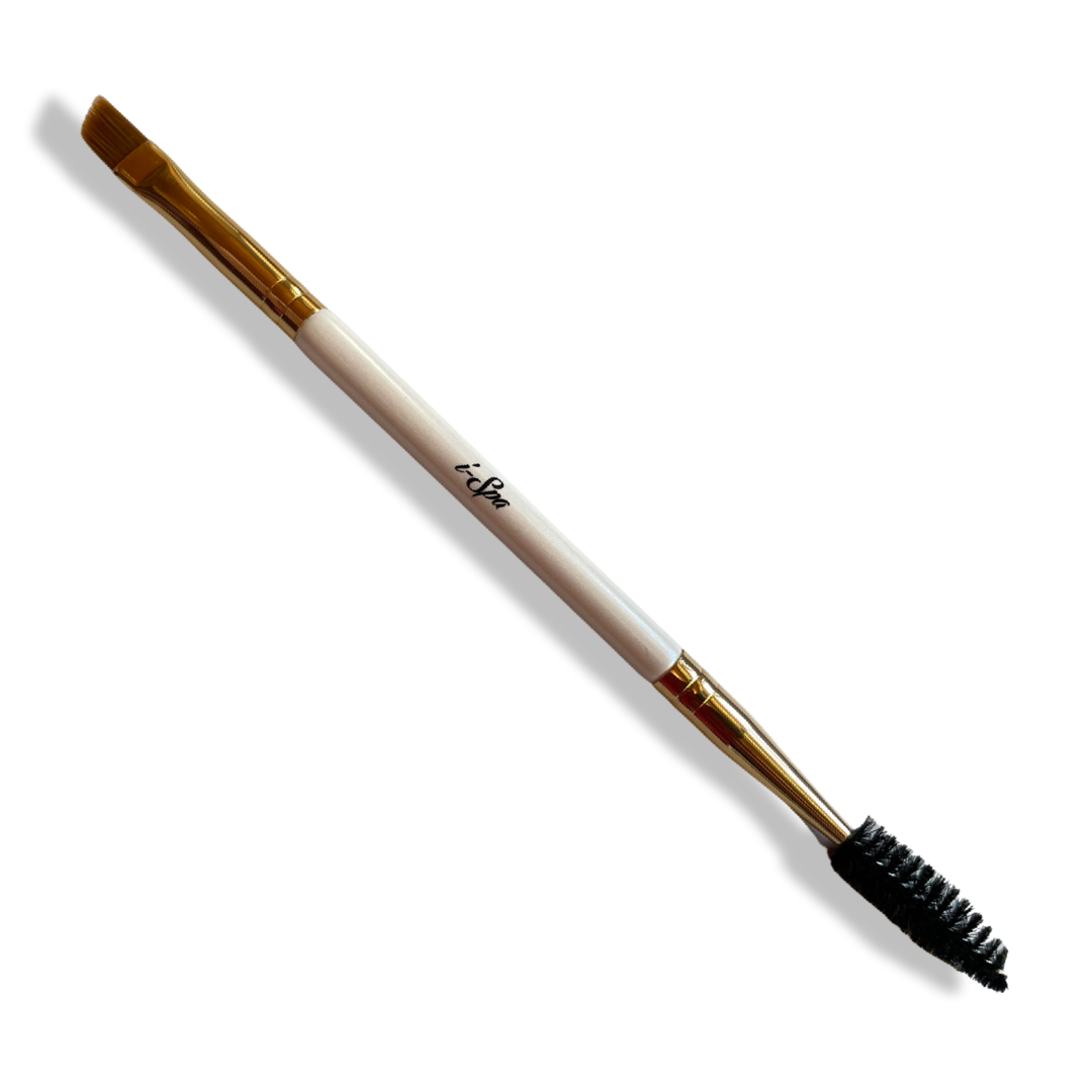 Dual end white lash & brow brush