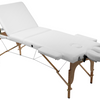 Portable massage bed | back-lift function | Black | White